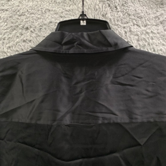 L'Agence Shirt Womens Large Button Up Blouse Top Black - Picture 4 of 7